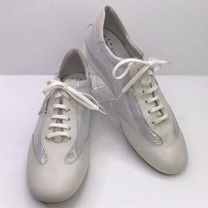 MEPHISTO Air Relax Women's White and Silver Sneaker Sz 9